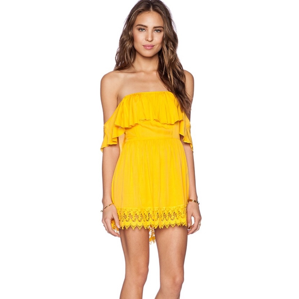 Lovers + Friends Dream Vacay Dress in El Dorado